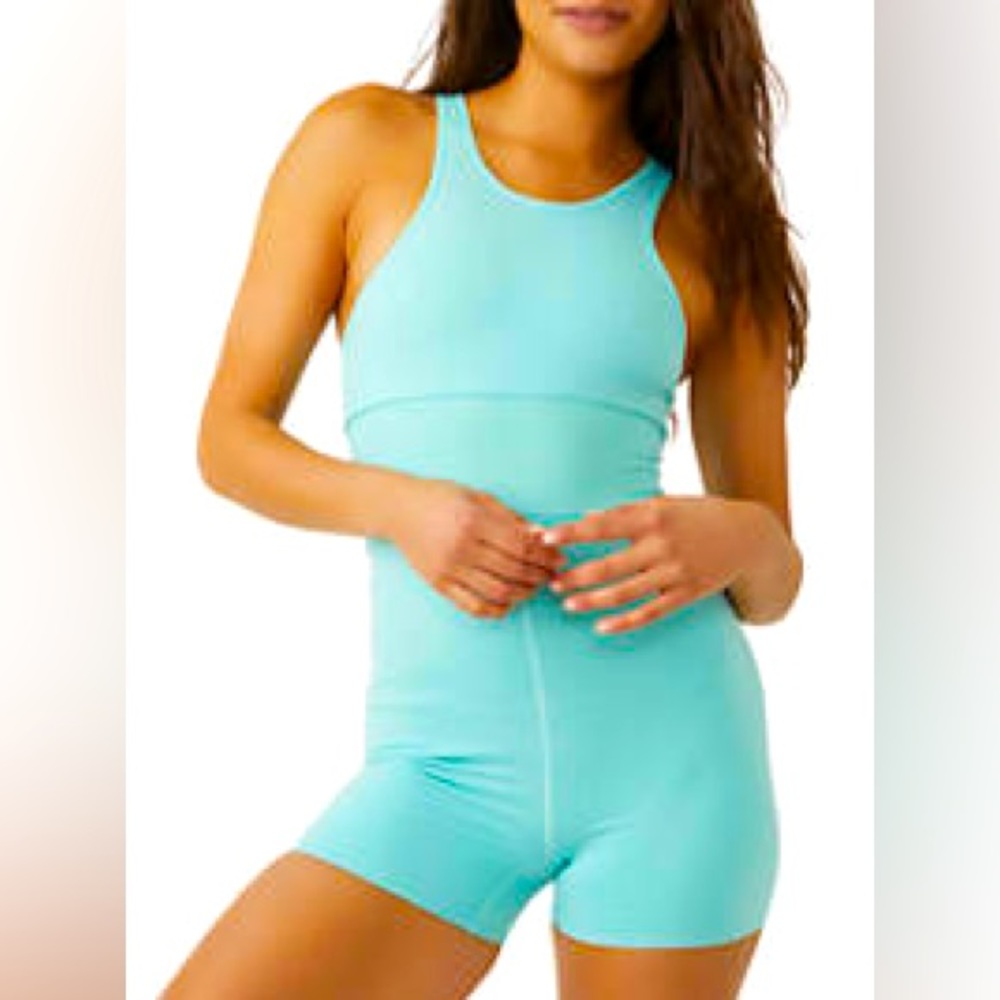 NWT Free People Movement Every Single Time Runsie Womens M/L Cascade Romper Tank